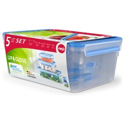 Emsa Frischhaltedose CLIP & CLOSE. 5er Set. 0.15-3.70 L. Inhalt: 5 (Neu) — Buy in Cyprus with Fast Delivery