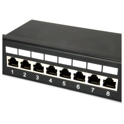 Equip Patchpanel 24x RJ45 Cat5e 19' FTP 1HE schwarz — Buy in Cyprus with Fast Delivery