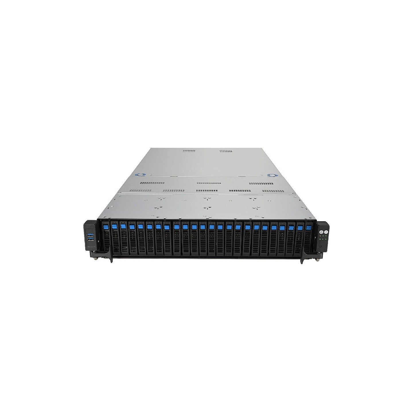 Server bluechip SERVERline R52212a 2HE Rack. 2 x Intel® Xeon® Silver 4410Y 64 GB 2x960GB SSD Avago 9560-8i.