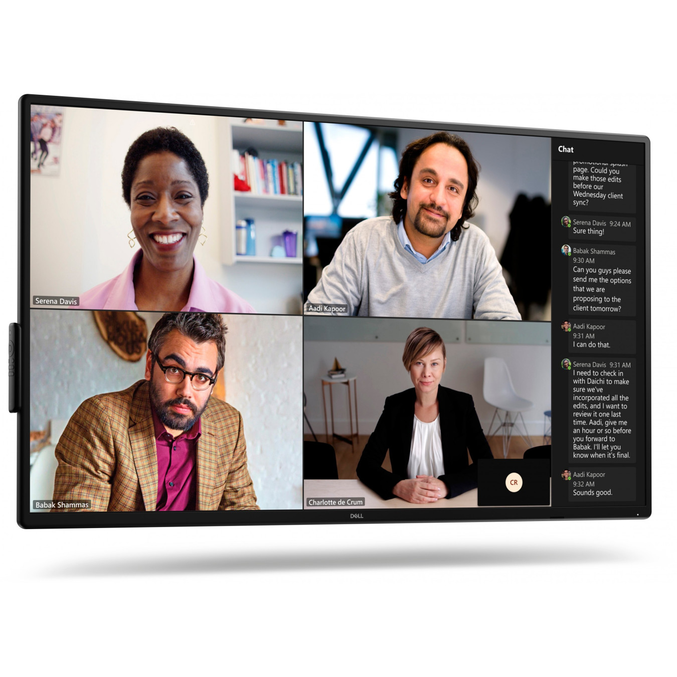 Dell P5525QC - 55in 4K IPS Digital Signage Panel - 3840x2160, USB-C PD 90W, 400 cd/m², Black