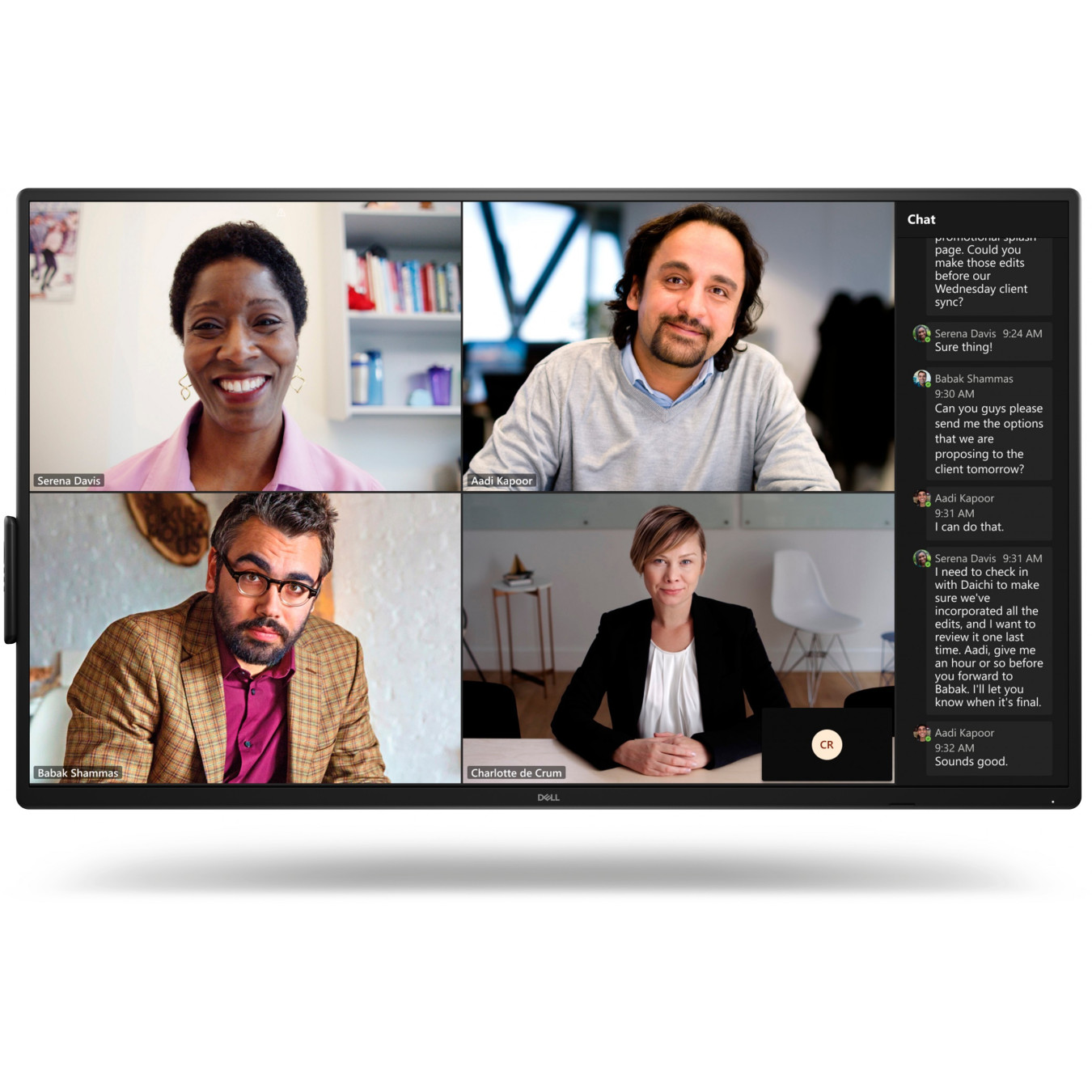 Dell P5525QC - 55in 4K IPS Digital Signage Panel - 3840x2160, USB-C PD 90W, 400 cd/m², Black