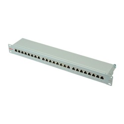 ROLINE Kat.6 Class E 48.26cm 19Zoll-Patchpanel 24P geschirmt grau — Buy in Cyprus with Fast Delivery