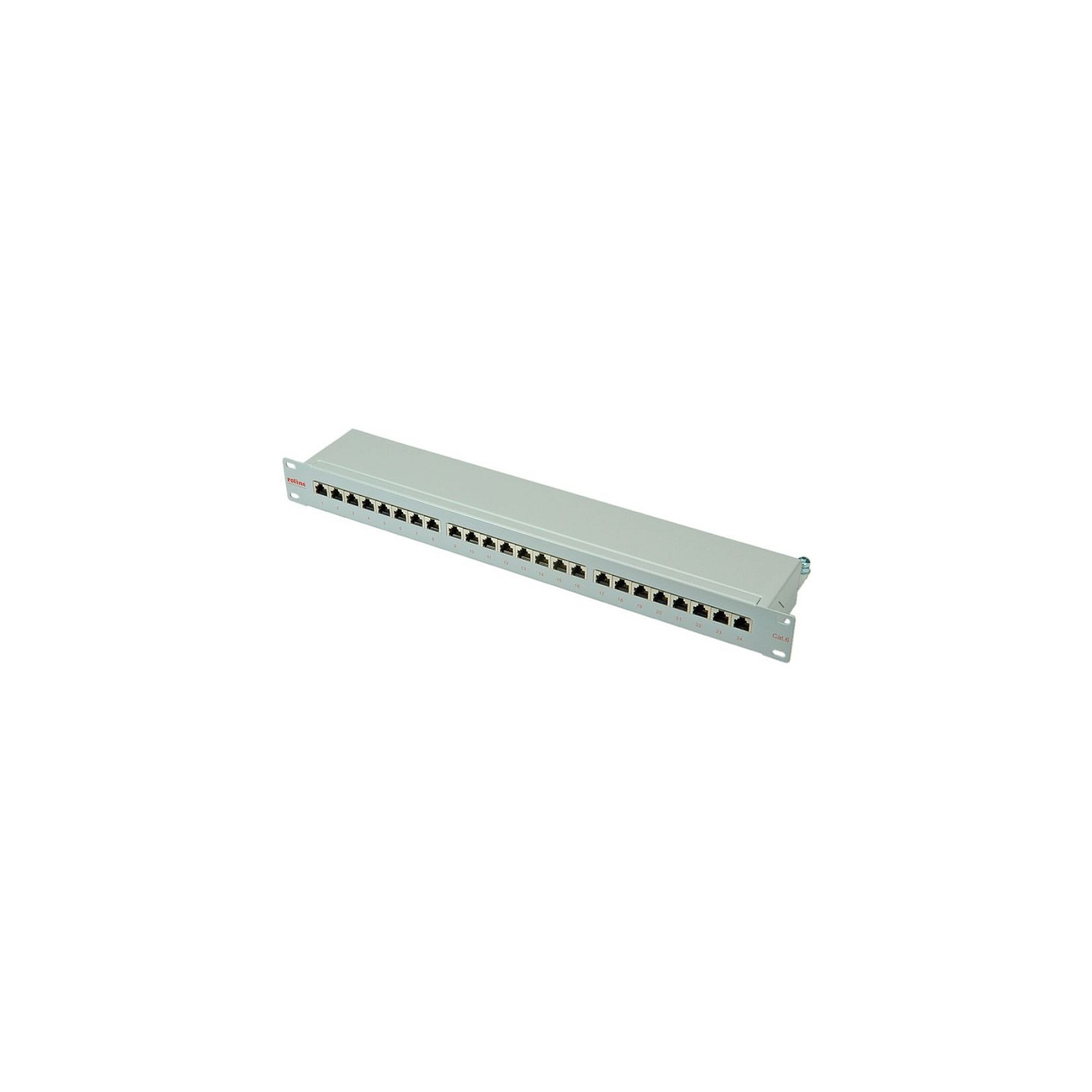 ROLINE Kat.6 Class E 48.26cm 19Zoll-Patchpanel 24P geschirmt grau — Buy in Cyprus with Fast Delivery