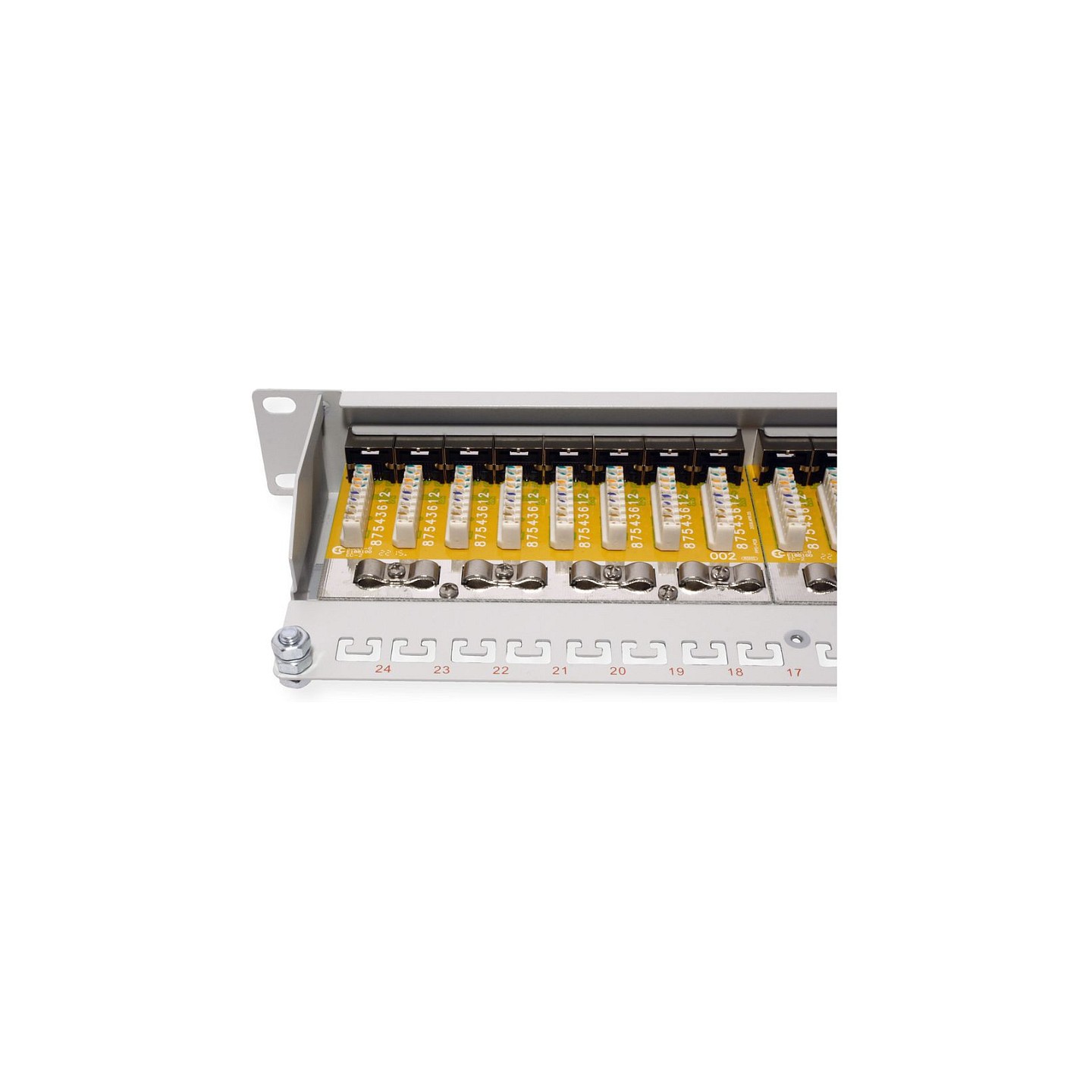 ROLINE Kat.6 Class E 48.26cm 19Zoll-Patchpanel 24P geschirmt grau — Buy in Cyprus with Fast Delivery