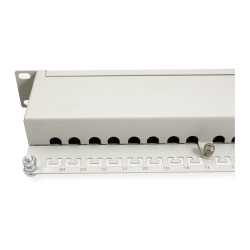 ROLINE Kat.6 Class E 48.26cm 19Zoll-Patchpanel 24P geschirmt grau — Buy in Cyprus with Fast Delivery