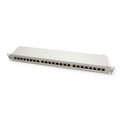 ROLINE Kat.6 Class E 48.26cm 19Zoll-Patchpanel 24P geschirmt grau — Buy in Cyprus with Fast Delivery