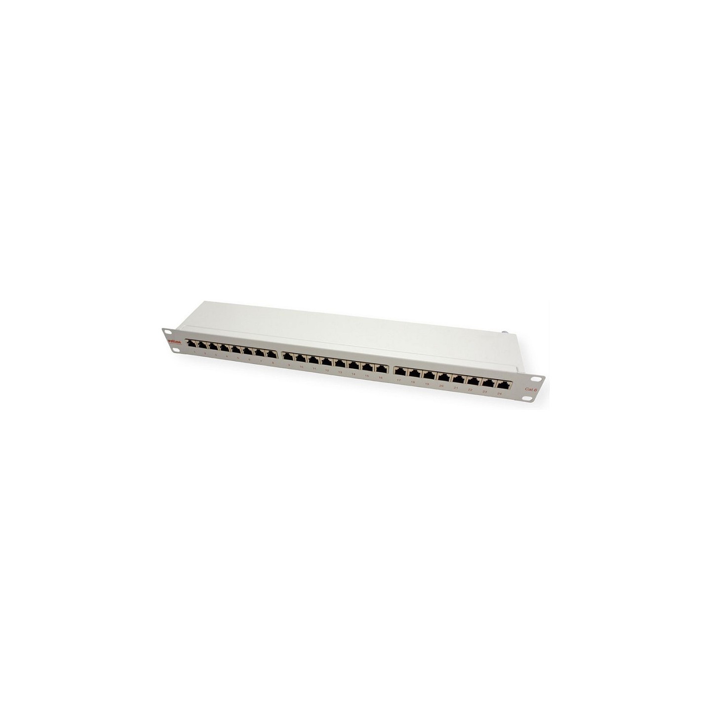 ROLINE Kat.6 Class E 48.26cm 19Zoll-Patchpanel 24P geschirmt grau — Buy in Cyprus with Fast Delivery