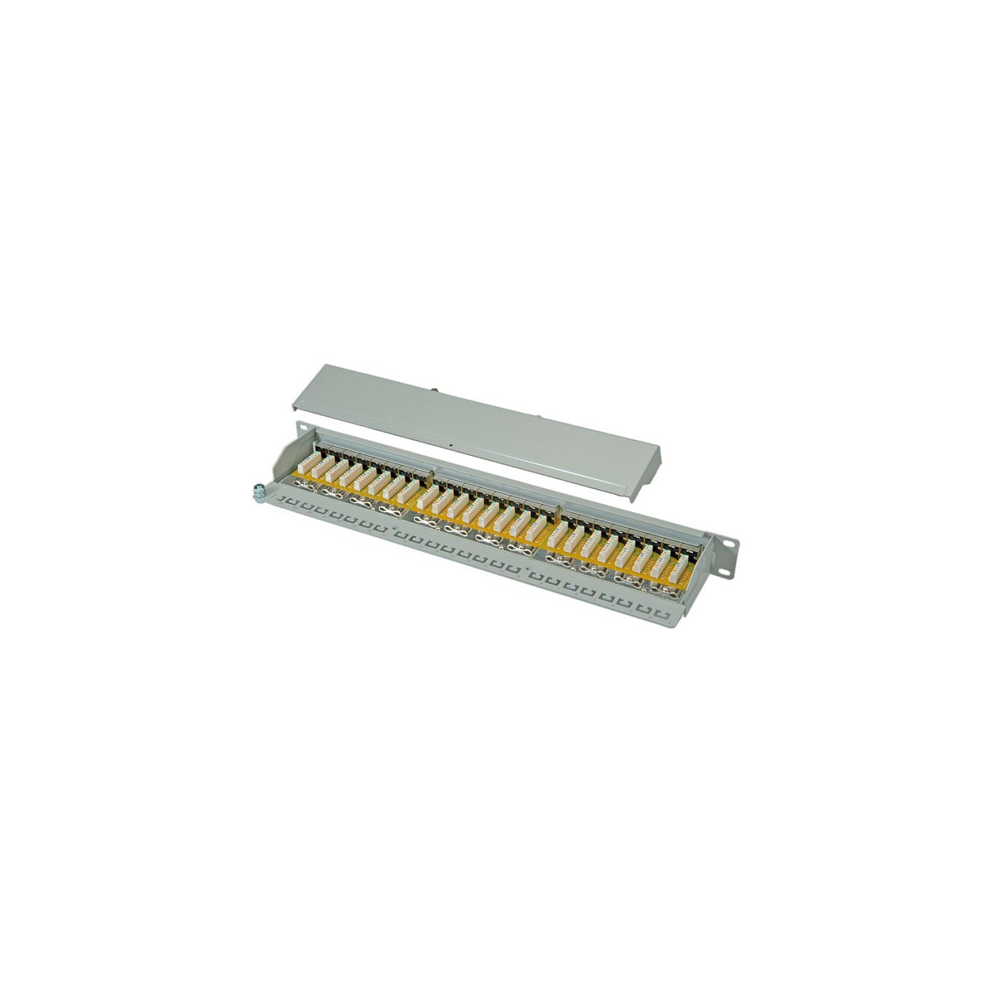 ROLINE Kat.6 Class E 48.26cm 19Zoll-Patchpanel 24P geschirmt grau — Buy in Cyprus with Fast Delivery