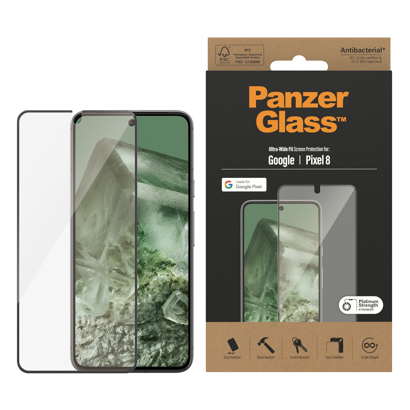 PanzerGlass Google Pixel 8. Ultra-Wide Fit — Buy in Cyprus with Fast Delivery