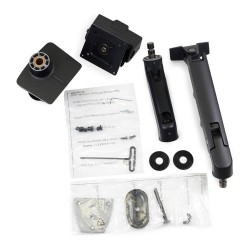 Ergotron HX Monitor Arm mit VHD-Gelenk. Tischhalterung (schwarz (matt). fr 1000 R Curved Monitore)
