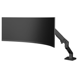 Ergotron HX Monitor Arm mit VHD-Gelenk. Tischhalterung (schwarz (matt). fr 1000 R Curved Monitore)
