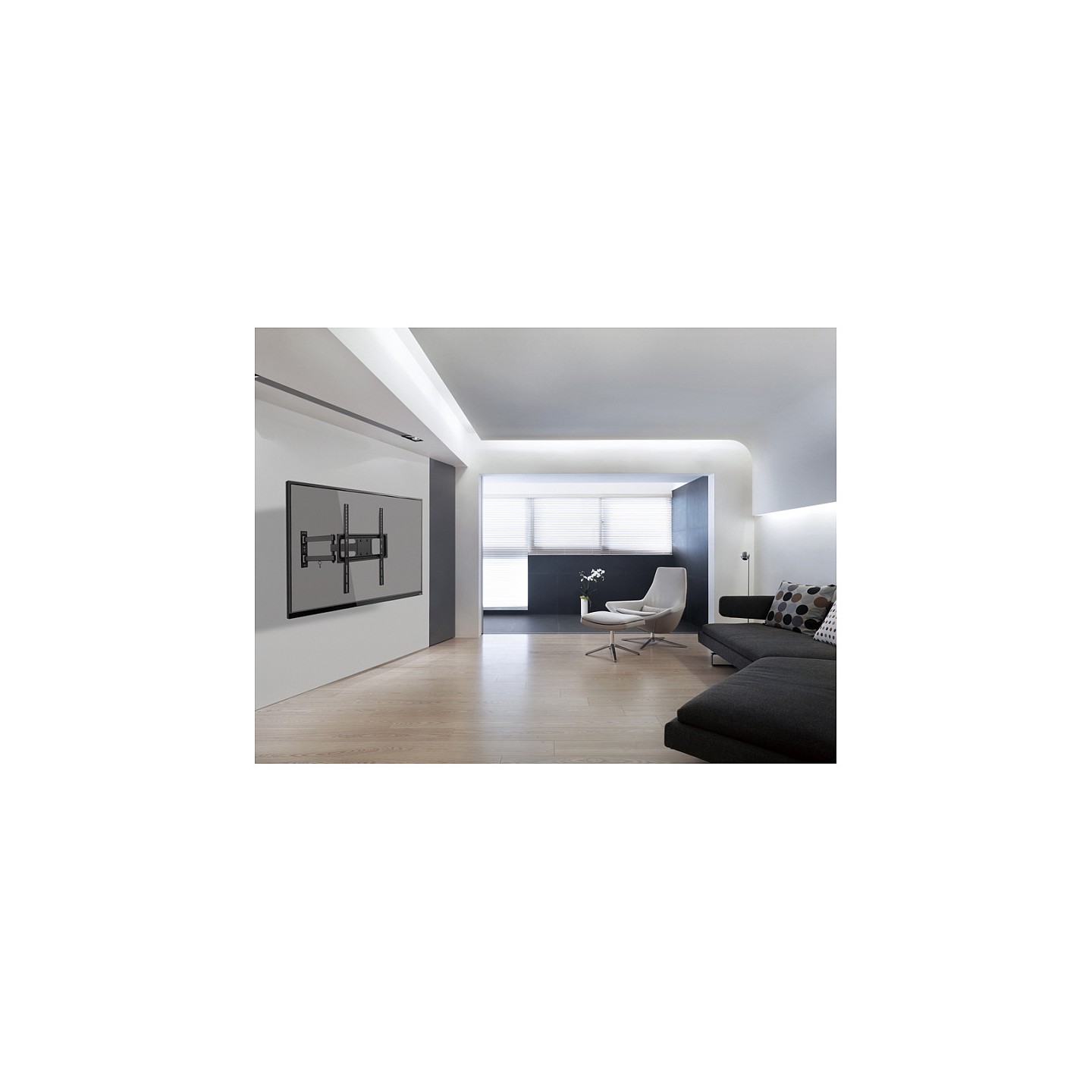 Equip Wandhalterung 32'-55' 1TFT gelenkig 4Gelenke 35Kg sw retail — Buy in Cyprus with Fast Delivery