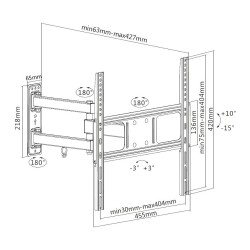 Equip Wandhalterung 32'-55' 1TFT gelenkig 4Gelenke 35Kg sw retail — Buy in Cyprus with Fast Delivery