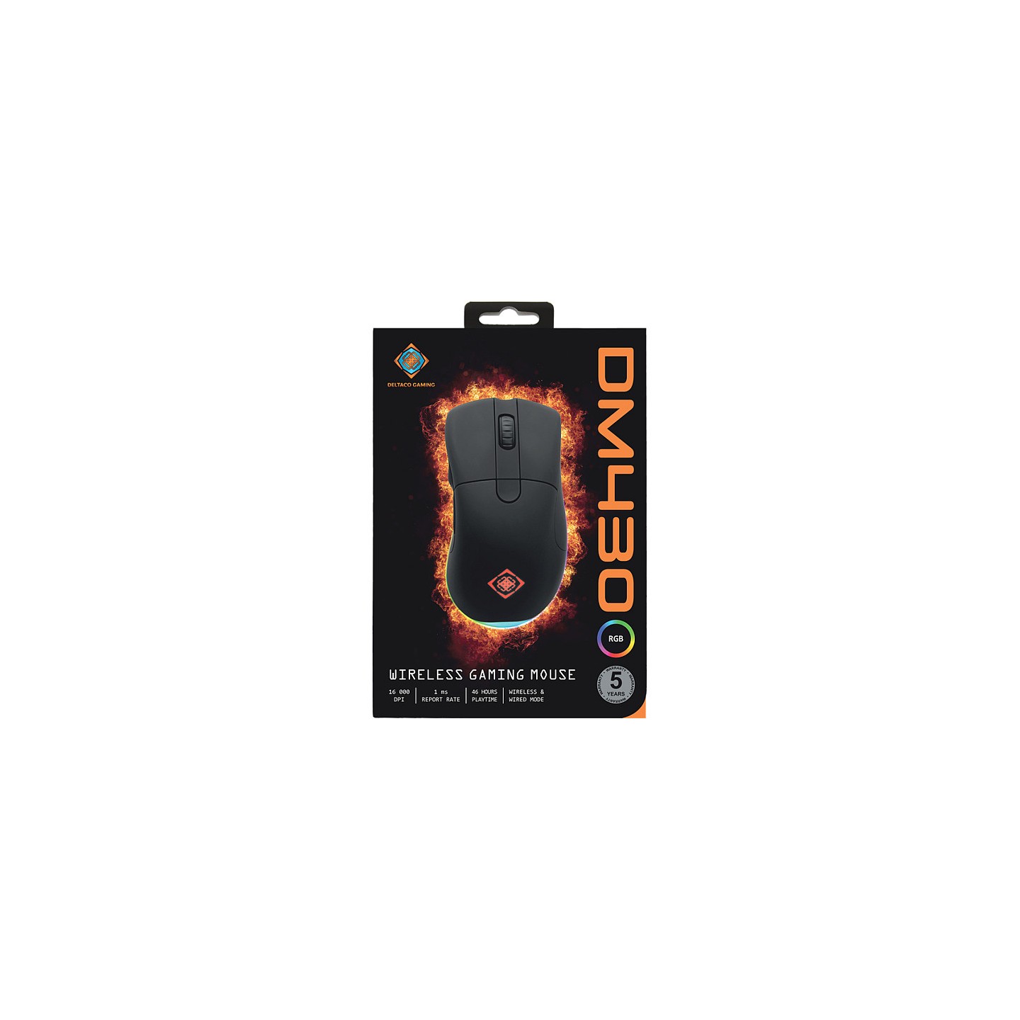 Deltaco Gaming Maus DM430 wireless. RGB black — Buy in Cyprus with Fast Delivery