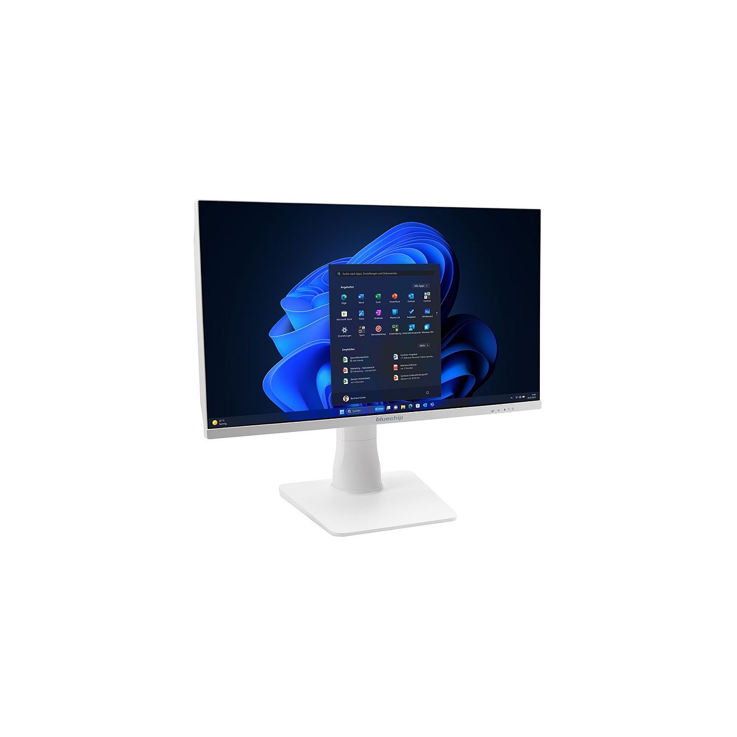bluechip BUSINESSline AIO2350 white i5 14400 W11Pro. 23.8' LED IPS. 16GB 500GB SSD. Intel® Wi-Fi 6 AX201