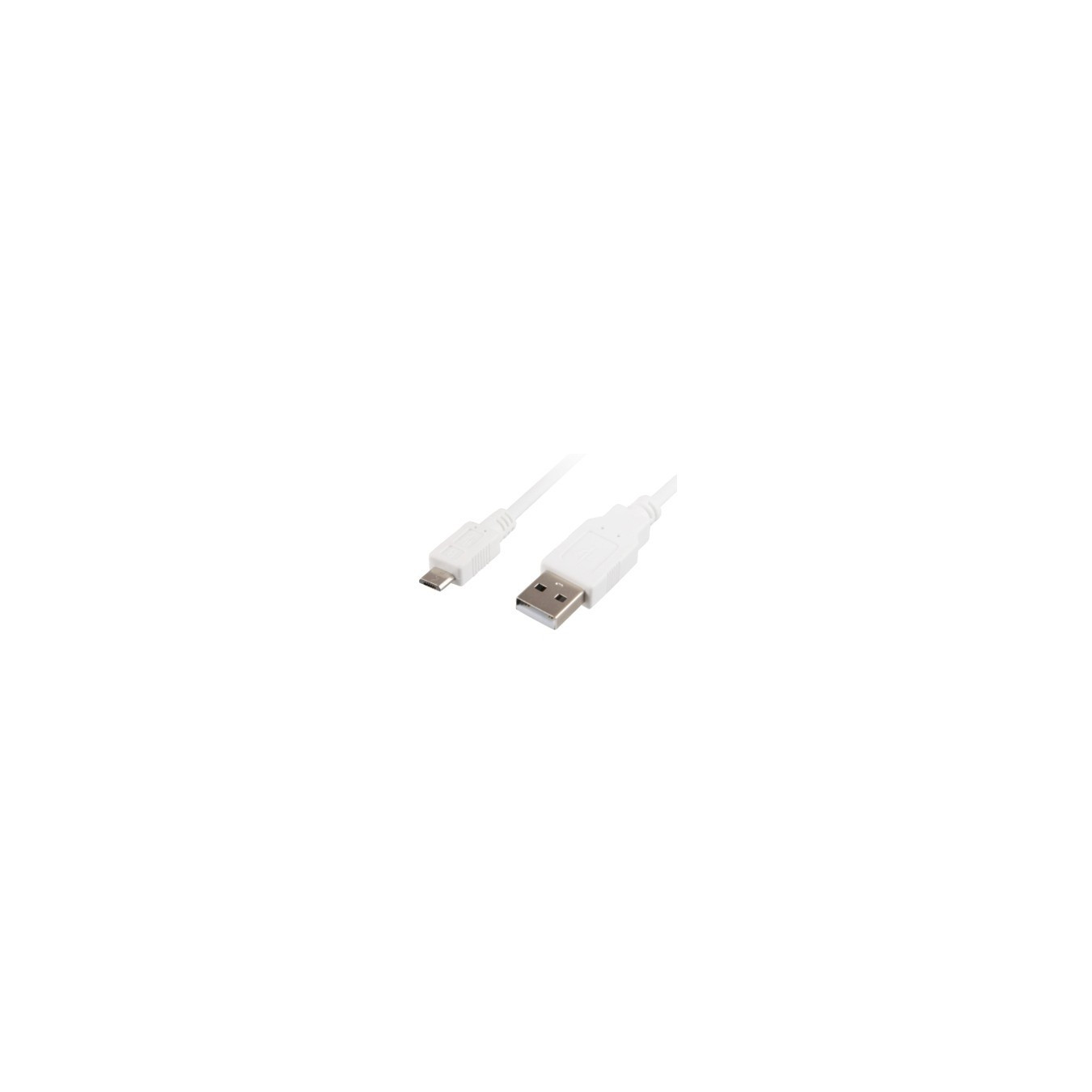 USB 2.0 A to Micro-B Cable - 1.5m - White, Male-to-Male, 28 AWG, Shielded — Buy in Cyprus with Fast Delivery