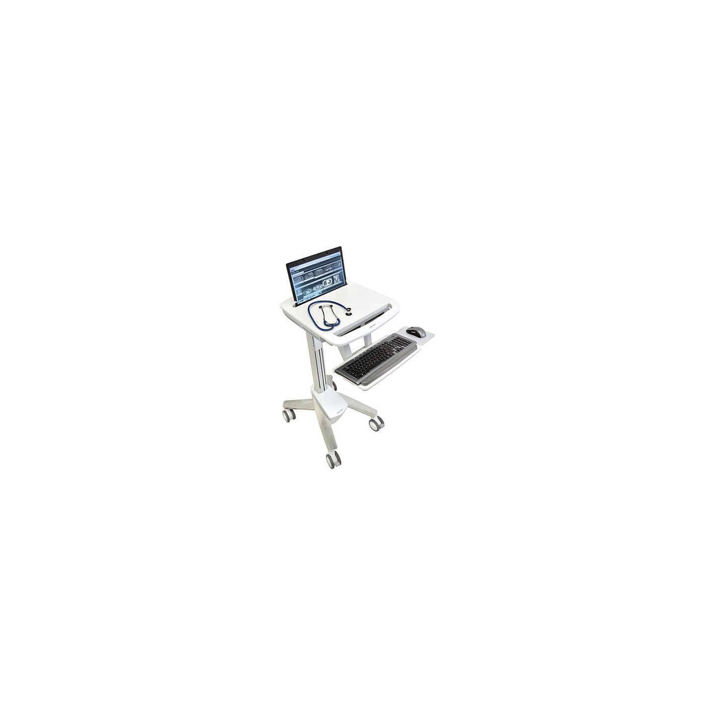 ERGOTRON StyleView Laptopwagen SV40 fuer Laptops bis 43.9cm 17.3Zoll Belastung max. 8kg. Anhebung bis 51cm