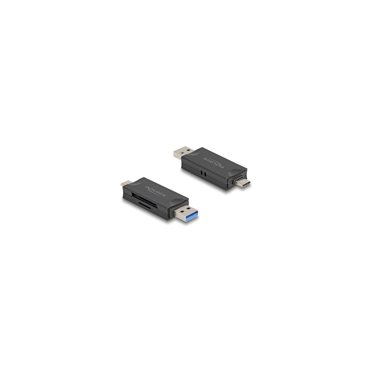 Delock Card Reader USB 5 Gbps USB Type-CTM Typ-A für SD und Micro SD Speicherkarten schwarz