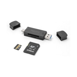 Delock Card Reader USB 5 Gbps USB Type-CTM Typ-A für SD und Micro SD Speicherkarten schwarz