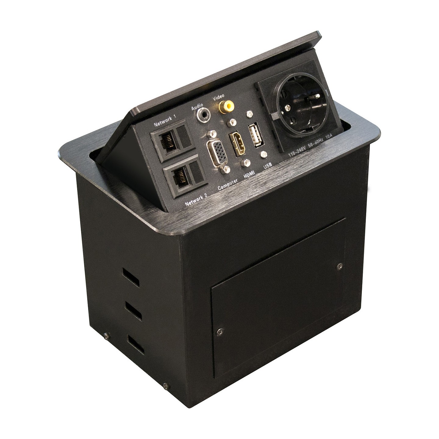 Equip Tischsteckdose mit 1xSchuko.2xRJ45.1xHDMI.1xUSB.1xVGA — Buy in Cyprus with Fast Delivery