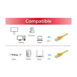Equip Patchkabel Cat6 U UTP 2xRJ45 0.15m gelb Polybeutel — Buy in Cyprus with Fast Delivery