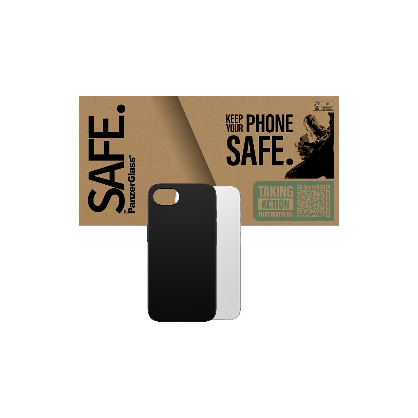 SAFE TPU Case. iPhone 16e black BULK — Buy in Cyprus with Fast Delivery