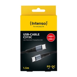 Intenso USB Lade- + Datenkabel C315C USB-C to USB-C schwarz 1.5m — Buy in Cyprus with Fast Delivery