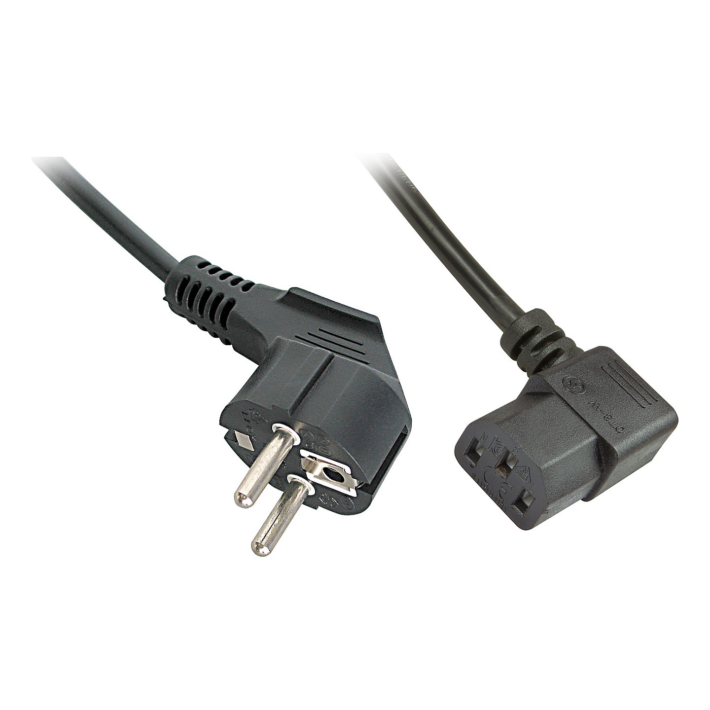 LINDY IEC-Netzkabel abgewinkelt Schuko an C13 2m — Buy in Cyprus with Fast Delivery