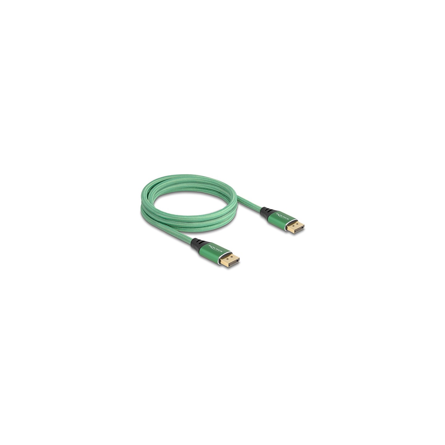 DELOCK DisplayPort Kabel 16K 60 Hz 2m grun Metall — Buy in Cyprus with Fast Delivery