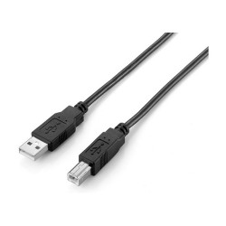 Equip USB Kabel 2.0 A-B St St 2.00m schwarz Polybeutel — Buy in Cyprus with Fast Delivery