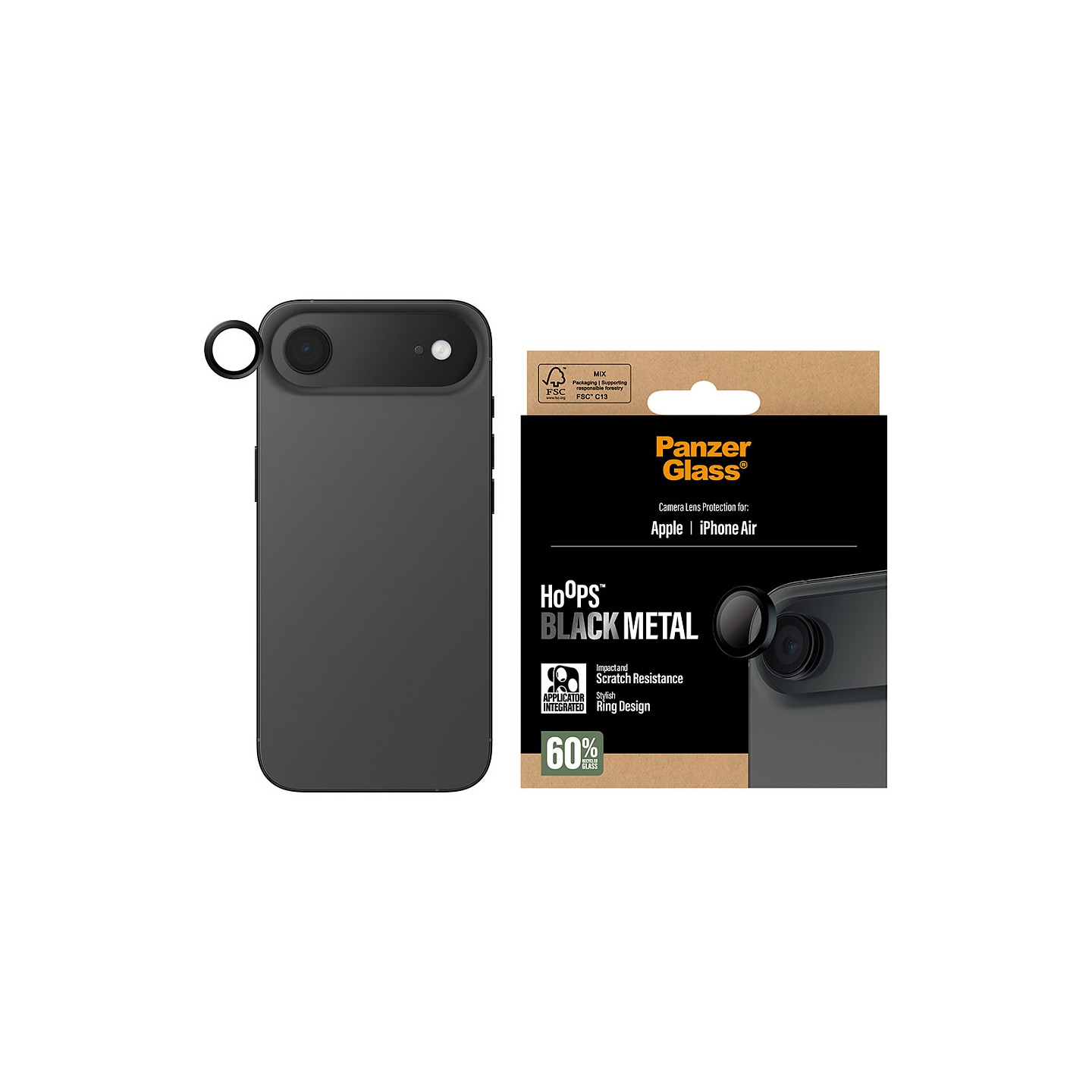 PanzerGlass Hoops black iPhone Air — Buy in Cyprus with Fast Delivery