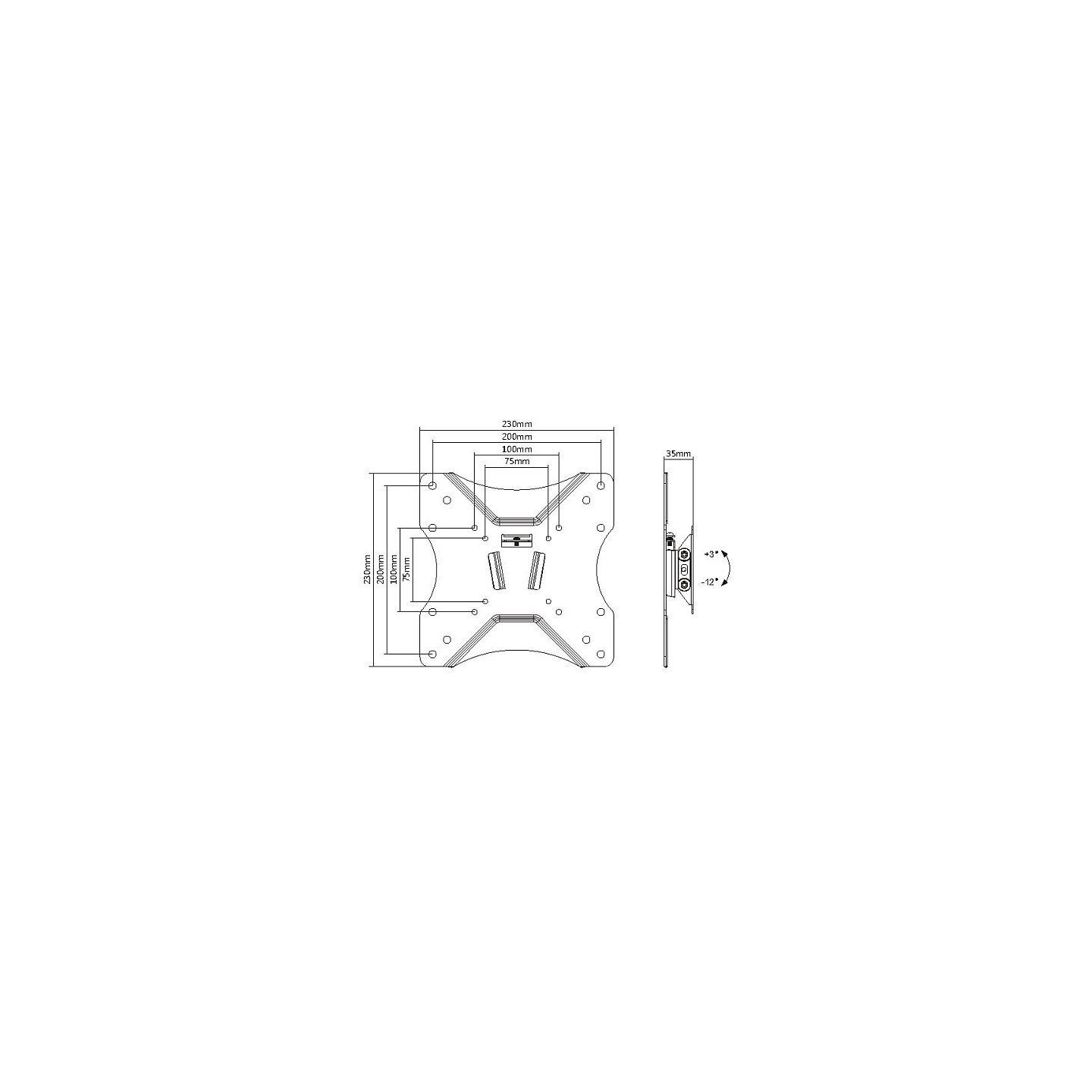 Equip Wandhalterung 23'-43' 1TFT Slim 25Kg sw retail — Buy in Cyprus with Fast Delivery