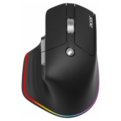 Acer Easy Fit - Maus - ergonomisch - optische LED - 6 Tasten - kabellos - 2.4 GHz. Bluetooth 5.0 - kabelloser Empfäng...