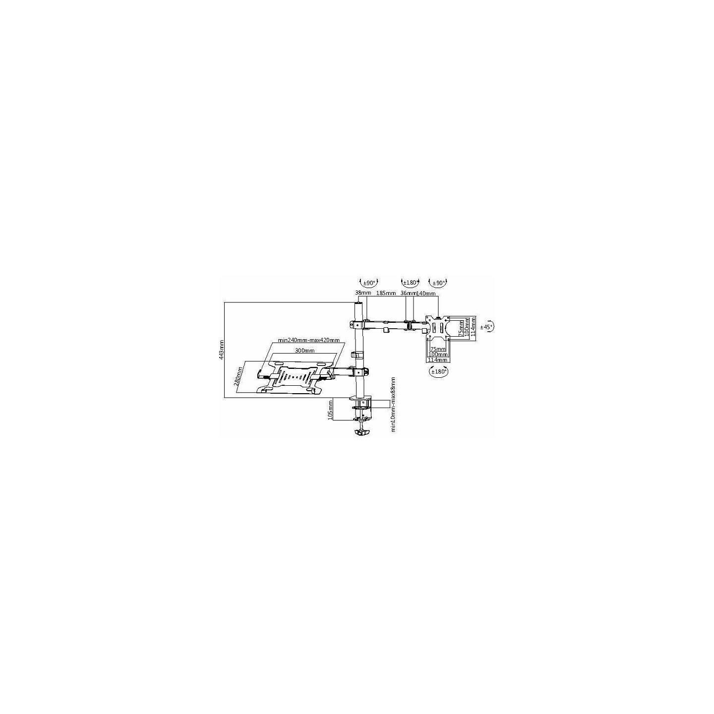 equip Tischhalterung 360 LCD- + Notebookhalterung — Buy in Cyprus with Fast Delivery