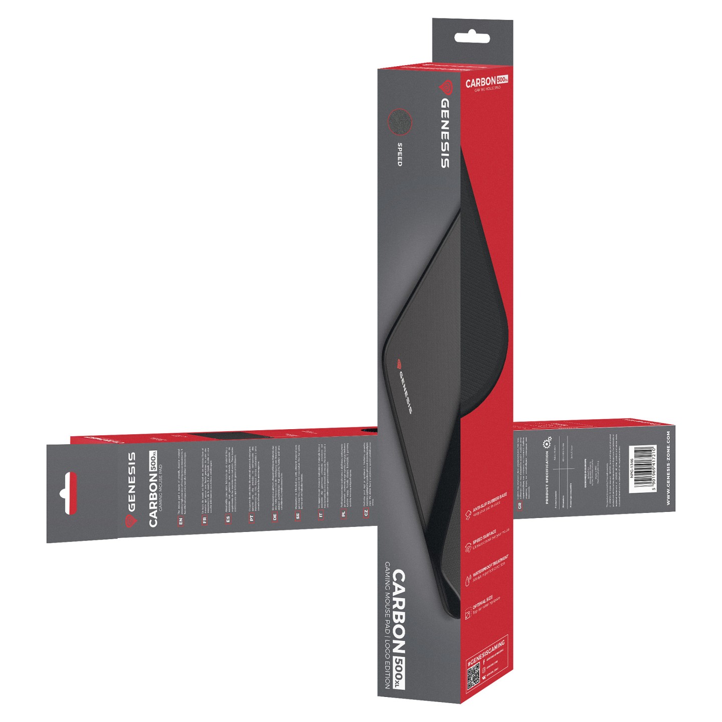 Genesis Mauspad CARBON 500 'LOGO' XL (500mm x 400mm) — Buy in Cyprus with Fast Delivery