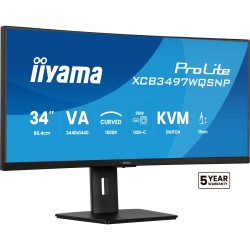 Buy 86.4cm 34' (3440x1440) iiyama ProLite XCB3497WQSNP-B1 21:9 UWQHD VA 0.4ms 12... in Cyprus, Nicosia, Limassol, Larnaka, Pafos