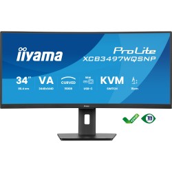 Buy 86.4cm 34' (3440x1440) iiyama ProLite XCB3497WQSNP-B1 21:9 UWQHD VA 0.4ms 12... in Cyprus, Nicosia, Limassol, Larnaka, Pafos