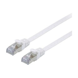 Equip Patchkabel Cat6A U FTP 2xRJ45 5.00m weiß Flach LSZH Polybeutel — Buy in Cyprus with Fast Delivery