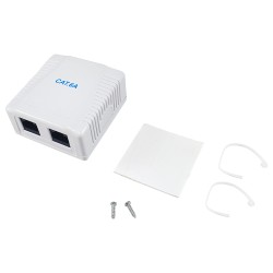 Equip Aufputzdose Cat6A 2-Port 2x RJ45 UTP — Buy in Cyprus with Fast Delivery