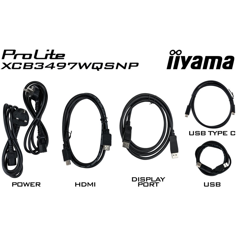 Buy 86.4cm 34' (3440x1440) iiyama ProLite XCB3497WQSNP-B1 21:9 UWQHD VA 0.4ms 12... in Cyprus, Nicosia, Limassol, Larnaka, Pafos