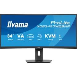 Buy 86.4cm 34' (3440x1440) iiyama ProLite XCB3497WQSNP-B1 21:9 UWQHD VA 0.4ms 12... in Cyprus, Nicosia, Limassol, Larnaka, Pafos