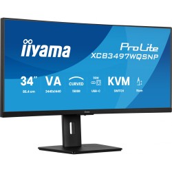 iiyama ProLite XCB3497WQSNP-B1 34" 3440x1440 120Hz VA Curved USB-C KVM (Boxed) — Buy in Cyprus with Fast Delivery