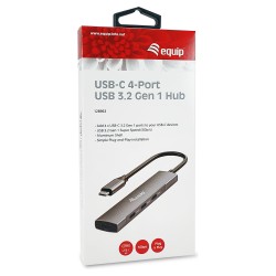 Equip USB-Hub 4-Port 3.2 C- to 4x3.0 5Gbps o.Netzteil gr — Buy in Cyprus with Fast Delivery