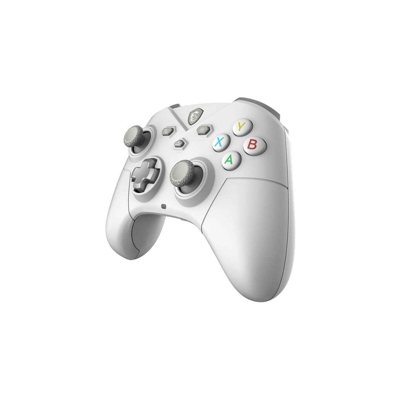MSI Force GC300 W - Wireless White Gamepad for PC & Android, 2.4GHz + Wired USB, 20h Battery