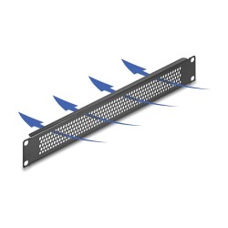 19? Blindpanel mit runden Löchern 1 HE schwarz — Buy in Cyprus with Fast Delivery