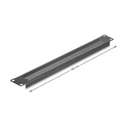 19? Blindpanel mit runden Löchern 1 HE schwarz — Buy in Cyprus with Fast Delivery