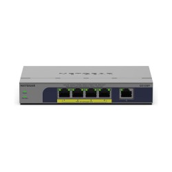 NETGEAR GS105P - Switch - unmanaged - 1 x 10 100 1000 + 4 x 10 100 1000 (PoE+) - Desktop. wandmontierbar - PoE+ (63 W)