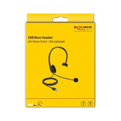 USB Mono Headset mit Lautstärkeregler für PC und Notebook - Ultra-Leicht — Buy in Cyprus with Fast Delivery
