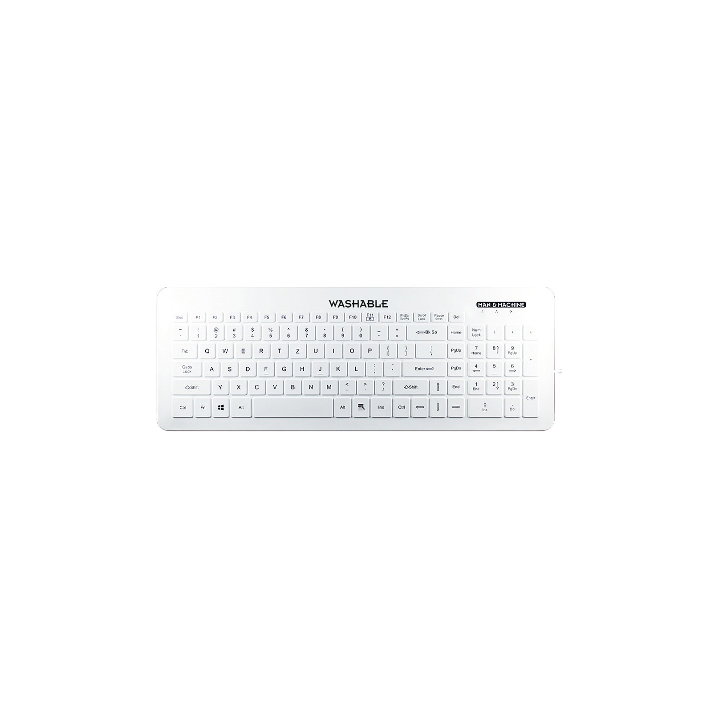 MAN&MACHINE Very Cool Flat DE white Hygienetastatur.white.104Tasten.DE — Buy in Cyprus with Fast Delivery