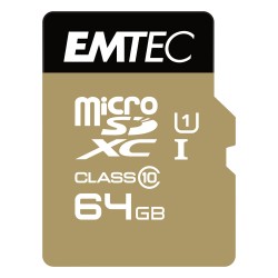 CARD Emtec m64GB UHS-I U1 EliteGold + Adapter — Buy in Cyprus with Fast Delivery